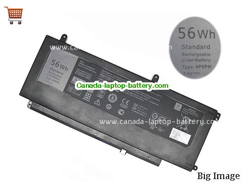 Genuine Dell INS15-5565-D1625L Battery 7600mAh, 56Wh , 7.4V, Black , Li-ion