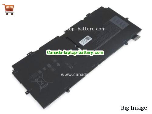 Genuine Dell XPS 13 7390 2in1 Battery 6710mAh, 51Wh , 7.6V, Black , Li-ion