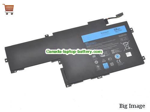 Genuine Dell Ins14HD-1508 Battery 58Wh, 7.4V, Black , Li-Polymer