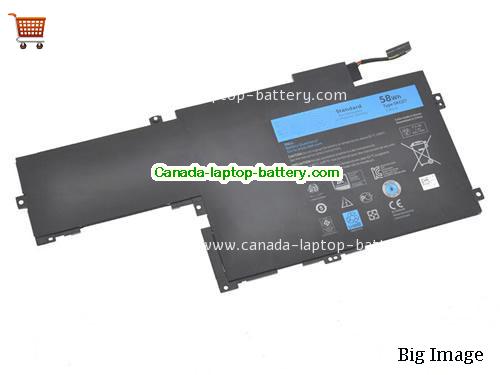 Genuine Dell Ins14HD-2508 Battery 58Wh, 7.4V, Black , Li-Polymer