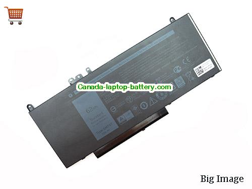 Genuine Dell ROTMP Battery 8260mAh, 62Wh , 7.6V, Black , Li-ion