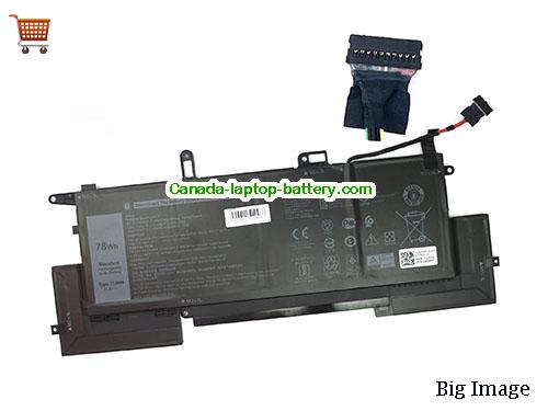 Genuine Dell Latitude 9420 2-in-1 Convertible Battery 6500mAh, 78Wh , 11.4V, Black , Li-Polymer