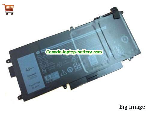 Genuine Dell LATITUDE E7390 Battery 45Wh, 11.4V, Black , Li-ion