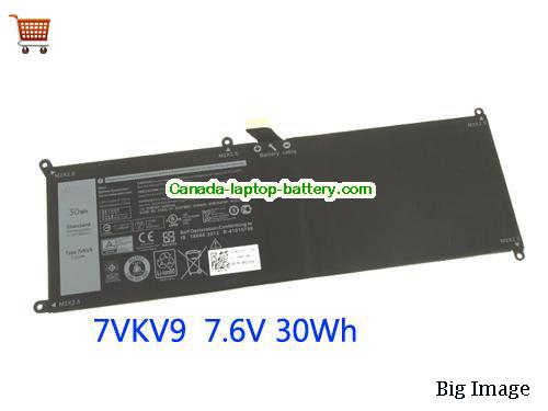Dell XPS 12-9250-D4305TB Replacement Laptop Battery 3910mAh, 30Wh  7.6V Black Li-ion