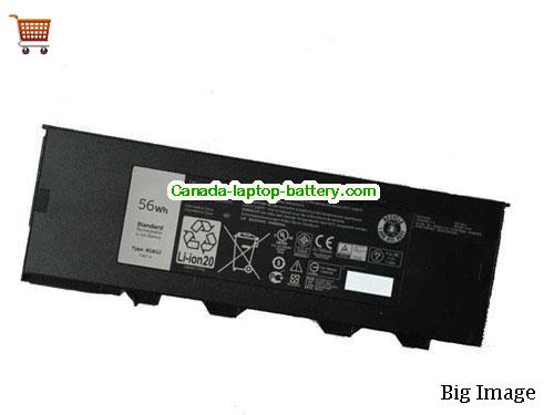 Genuine Dell 451BBJJ Battery 8000mAh, 56Wh , 7.4V, Black , Li-ion