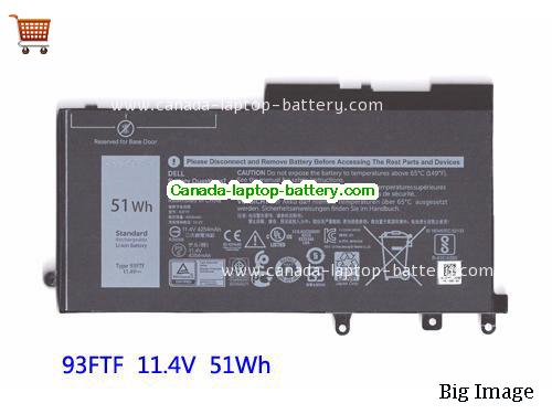 Genuine Dell Latitude 5490 Battery 4254mAh, 51Wh , 11.4V, Black , Li-ion