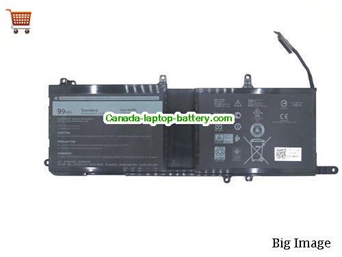Genuine Dell ALW15C-D3749S Battery 8333mAh, 99Wh , 11.4V, Black , Li-ion