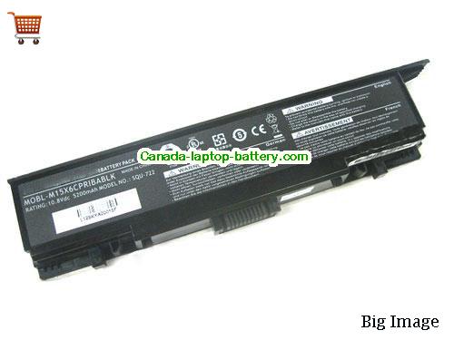 Dell MOBL-M15X6CPRIBABLK Replacement Laptop Battery 5200mAh 10.8V Black Li-ion