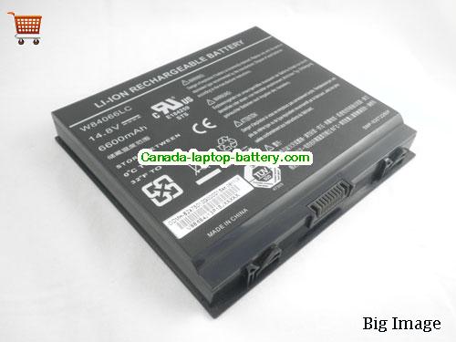 Dell W84066LC Replacement Laptop Battery 6600mAh 14.8V Black Li-ion