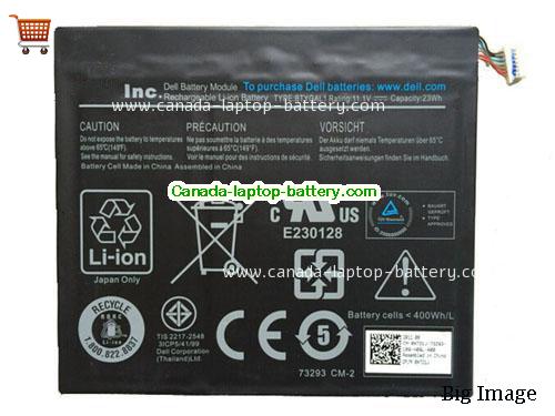 Genuine Dell BTYGAL1 TO3G Battery 2000mAh, 23Wh , 11.1V, Black , Li-ion