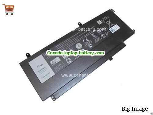 Genuine Dell VOSTRO 14-5459D-1628G Battery 43Wh, 11.1V, Black , Li-ion