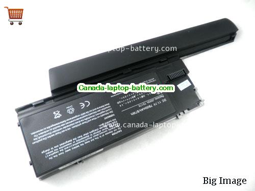 Dell Latitude D630 Replacement Laptop Battery 6600mAh 11.1V Black+Grey Li-ion