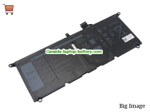 Genuine Dell Ins 14-7490-D1705S Battery 6500mAh, 52Wh , 7.6V, Black , Li-Polymer
