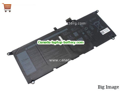 Genuine Dell H754V Battery 6500mAh, 52Wh , 7.6V, Black , Li-Polymer