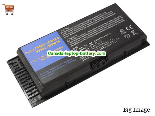 Dell 3DJH7 Replacement Laptop Battery 7800mAh 11.1V Black Li-ion