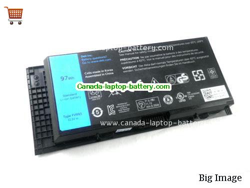 Genuine Dell 3121176 Battery 97Wh, 11.1V, Black , Li-ion