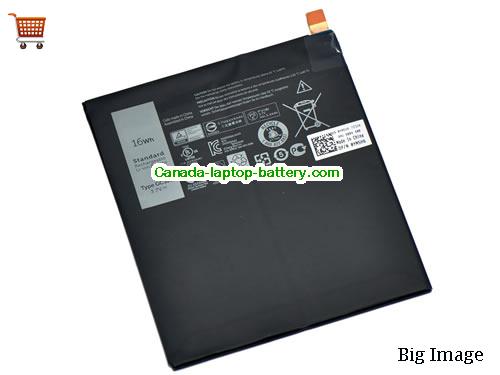 Genuine Dell Venue 8 Pro Battery 16Wh, 3.7V, Black , Li-Polymer