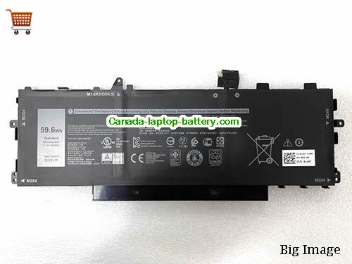 Genuine Dell GHJC5 Battery 4900mAh, 59.6Wh , 11.55V, Black , Li-Polymer