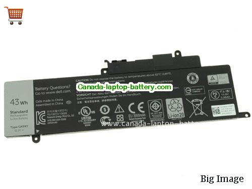 Genuine Dell 4K8YH Battery 3800mAh, 43Wh , 11.1V, Black , Li-ion