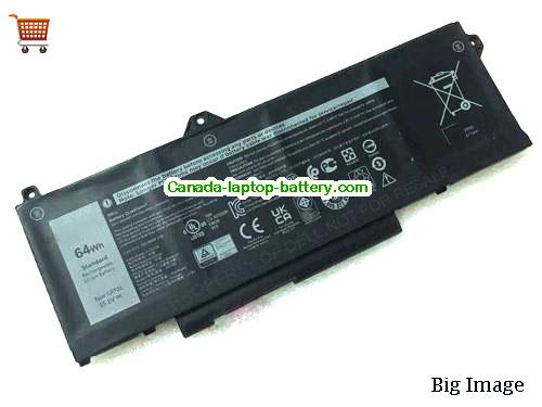 Genuine Dell R05P0 Battery 4000mAh, 64Wh , 15.2V,  , Li-Polymer
