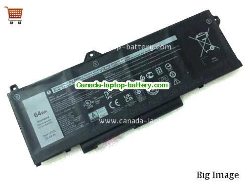 Genuine Dell R05P0 Battery 4000mAh, 64Wh , 15.2V,  , Li-Polymer