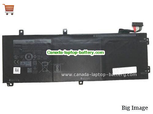 Genuine Dell XPS 15 9570-CTXKW Battery 4865mAh, 56Wh , 11.4V, Black , Li-ion