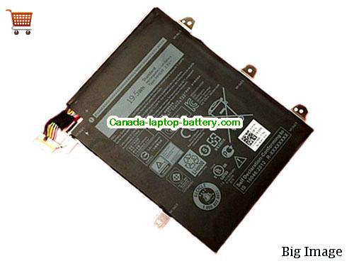 Genuine Dell WXR8J Battery 5190mAh, 20Wh , 3.8V, Black , Li-ion