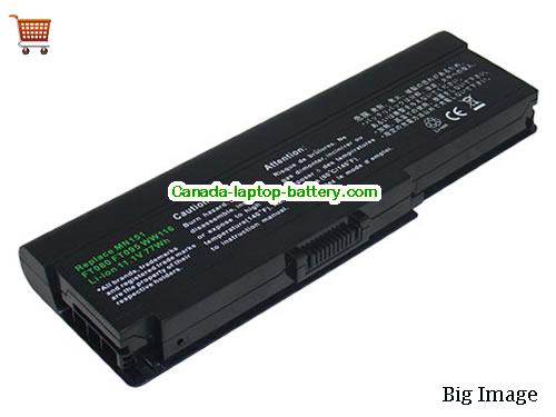 Canada Dell Inspiron 1420, Vostro 1400, 312-0584, 312-0543, WW116, MN151, FT080 Replacement Laptop Battery 9-Cell