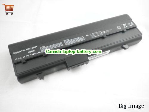 Dell 312-0373 Replacement Laptop Battery 6600mAh 11.1V Black Li-ion
