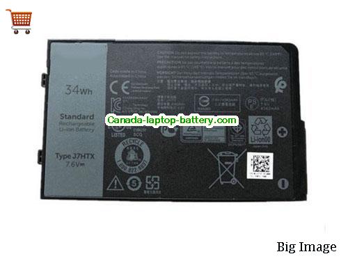 Genuine Dell T03H Battery 4342mAh, 34Wh , 7.6V, Black , Li-ion