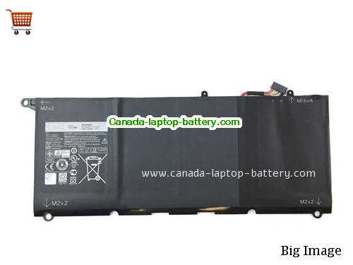 Genuine Dell XPS 13-9350-D3708G Battery 52Wh, 7.4V, Black , Li-Polymer