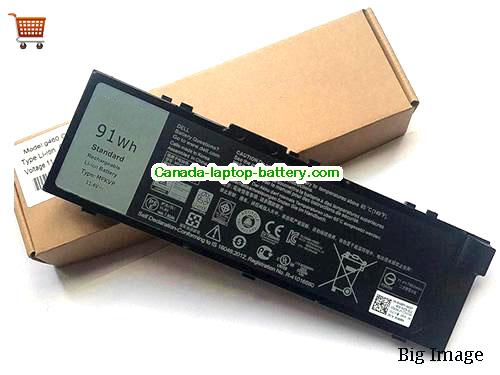 Genuine Dell Precision7720 Battery 7950mAh, 91Wh , 11.4V, Black , Li-Polymer