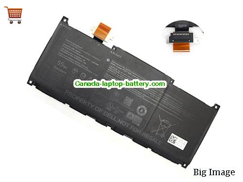 Genuine Dell XPS 13 Plus 9320 I5-1240p Battery 4762mAh, 55Wh , 11.55V, Black , Li-ion