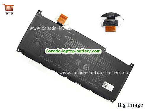 Genuine Dell XPS 13 Plus 9320 4K Battery 4762mAh, 55Wh , 11.55V, Black , Li-ion