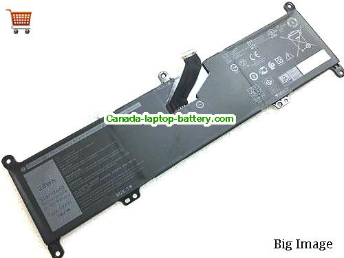 Genuine Dell 0020K1 Battery 3500mAh, 28Wh , 7.6V, Black , Li-Polymer