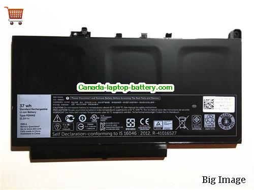 Genuine Dell Latitude 12 E7270 Battery 3166mAh, 37Wh , 11.1V, Black , Li-ion