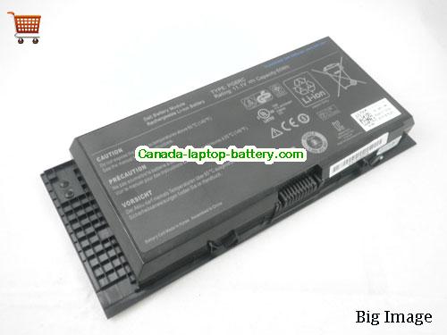 Dell Precision M4800(4800-0675) Replacement Laptop Battery 60Wh 11.1V Black Li-ion