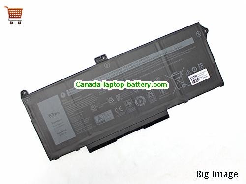 Genuine Dell Latitude 15 5520 Battery 4145mAh, 63Wh , 15.2V, Black , Li-Polymer