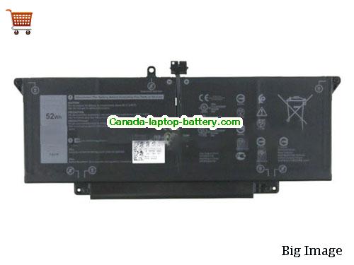 Dell Latitude 7410 NP75D Replacement Laptop Battery 6500mAh, 52Wh  7.6V Black Li-Polymer