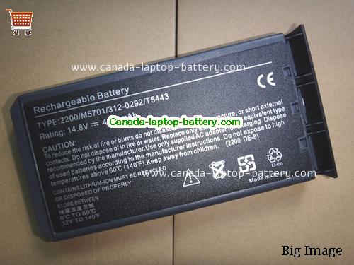 NEC Versa P550 Replacement Laptop Battery 4400mAh 14.8V Black Li-ion