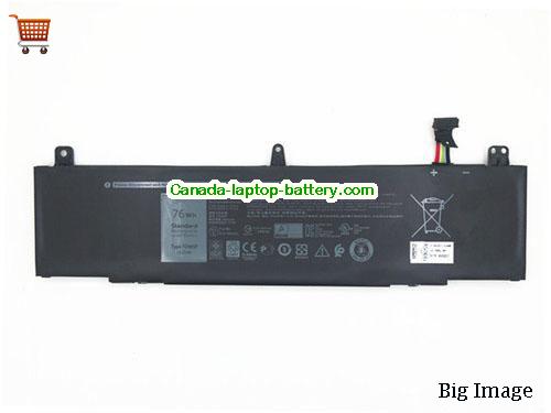 Canada Li-ion TDW5P 0V9XD7 Battery Pack for Dell  Alienware 13 series Laptop 76Wh 15.2V
