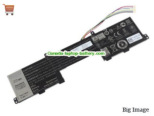 Genuine Dell 08K1VJ Battery 20Wh, 7.4V, Black , Li-ion