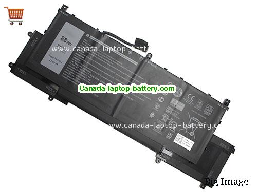 Canada Genuine Battery TVKGH for Dell Latitude 9510 2-in-1 89GNG Rechargeable Li-ion 