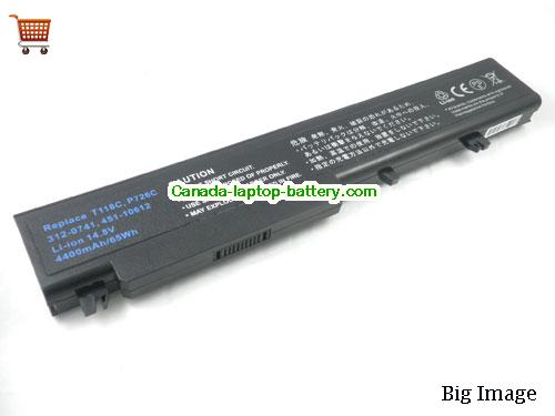 Dell 312-0741 Replacement Laptop Battery 4400mAh 14.8V Black Li-ion