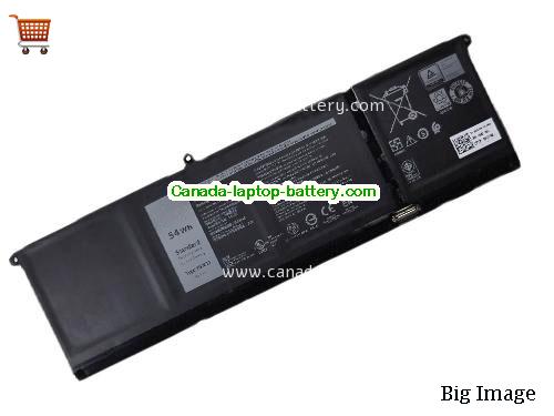 Genuine Dell Inspiron 15 5510 Battery 3420mAh, 54Wh , 15V, Black , Li-Polymer