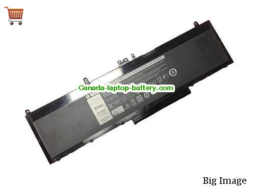 Genuine Dell Latitude 15 E5570(P16V6) Battery 84Wh, 11.4V, Black , Li-ion