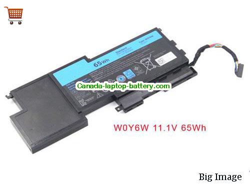 Dell W0Y6W Replacement Laptop Battery 65Wh 11.1V Black Li-Polymer