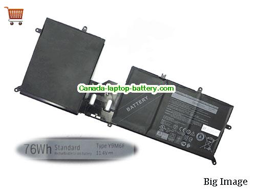 Genuine Dell Alienware M15 ALW15M-D4736W Battery 6490mAh, 76Wh , 11.7V, Black , Li-Polymer