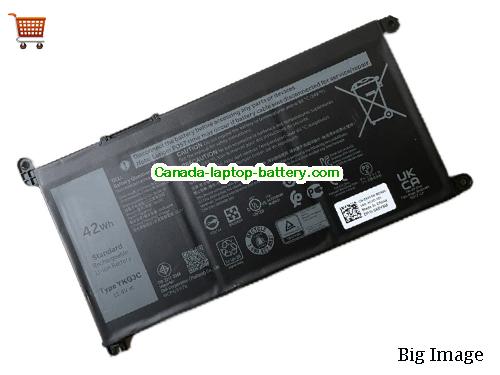 Genuine Dell YKG3C Battery 3500mAh, 42Wh , 11.4V, Black , Li-Polymer