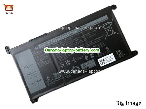 Canada Genuine YKG3C Battery for Dell X0Y5M Li-Polymer 11.4v 42wh 3ICP5/57/78